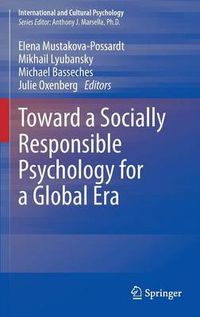 Cover image for Toward a Socially Responsible Psychology for a Global Era