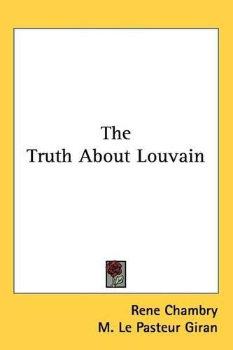 The Truth About Louvain