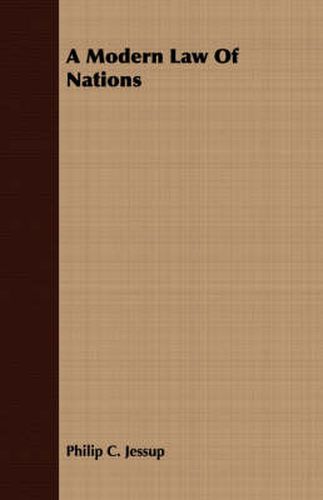 Cover image for A Modern Law of Nations