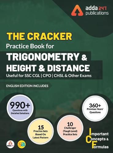 Cover image for The Cracker Practice Book for Trigonometry and Height & Distance (In English Printed Edition)