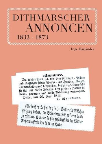 Cover image for Dithmarscher Annoncen 1832 - 1873