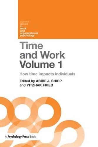 Cover image for Time and Work, Volume 1: How time impacts individuals