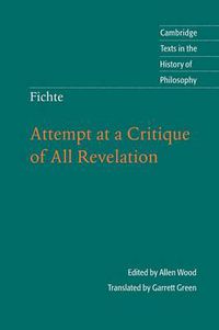 Cover image for Fichte: Attempt at a Critique of All Revelation