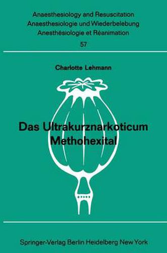 Cover image for Das Ultrakurznarkoticum Methohexital