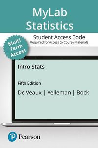 Cover image for MyLab Statistics with Pearson eText -- 24 Month Standalone Access Card -- for Intro Stats