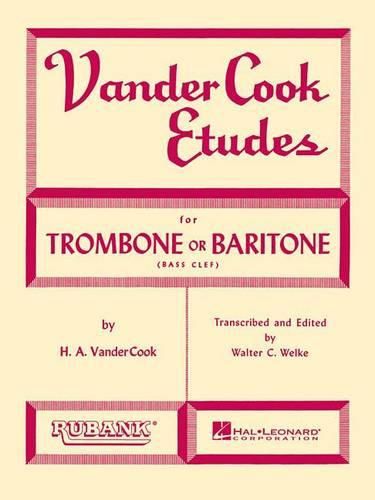 Cover image for Vandercook Etudes for Trombone or Baritone