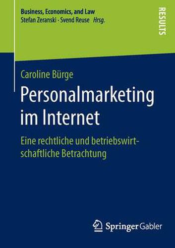 Cover image for Personalmarketing Im Internet: Eine Rechtliche Und Betriebswirtschaftliche Betrachtung