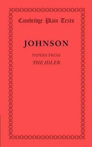 Cover image for Papers from the Idler