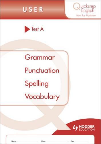 Cover image for Quickstep English Test A User Stage