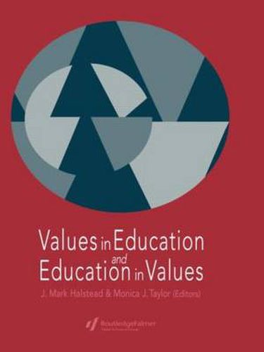 Cover image for Values in Education