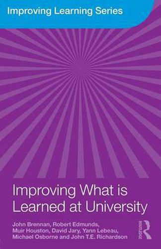 Cover image for Improving What is Learned at University: An Exploration of the Social and Organisational Diversity of University Education