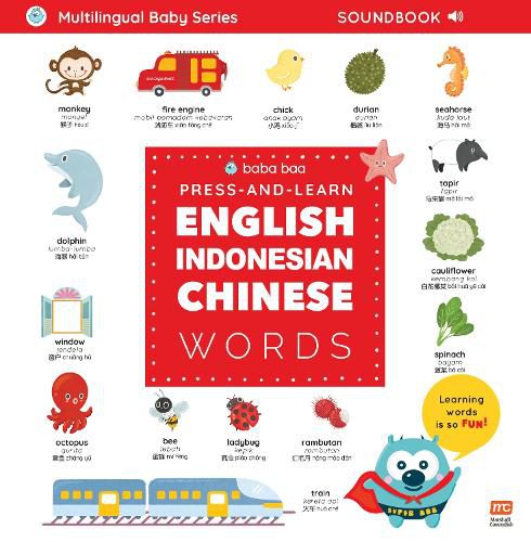 Cover image for Press-and-Learn English Indonesian Chinese Words Sound Book