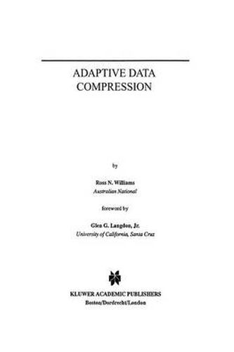 Cover image for Adaptive Data Compression