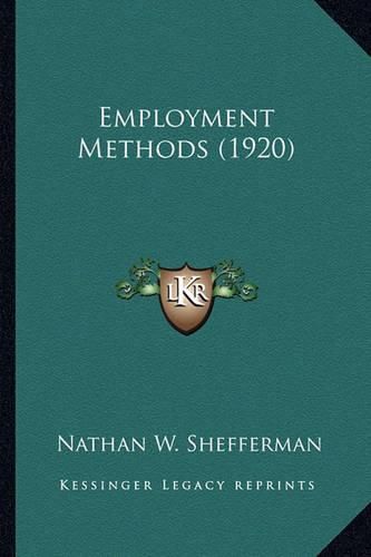 Cover image for Employment Methods (1920)