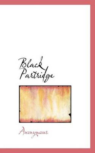 Cover image for Black Partridge