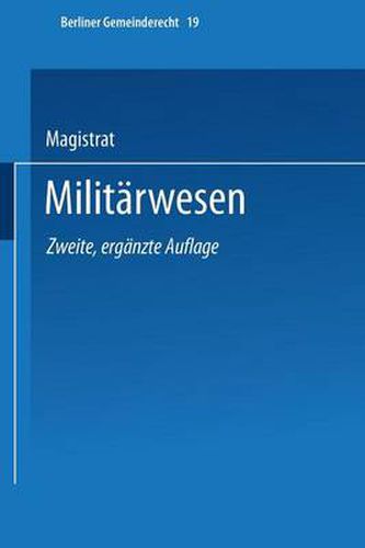 Cover image for Militarwesen