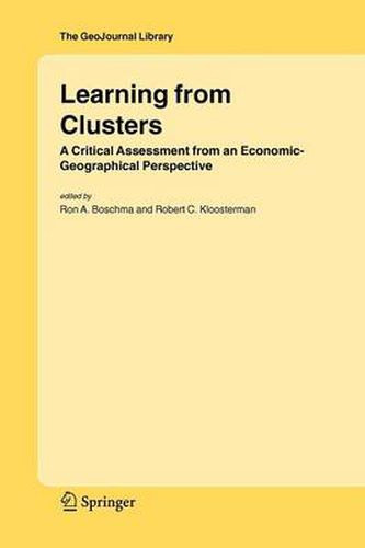 Cover image for Learning from Clusters: A Critical Assessment from an Economic-Geographical Perspective