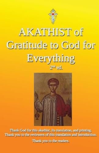 Cover image for Akathist of Gratitude to God for Everything