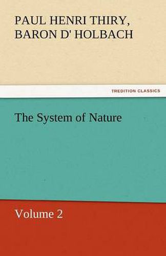 Cover image for The System of Nature, Volume 2