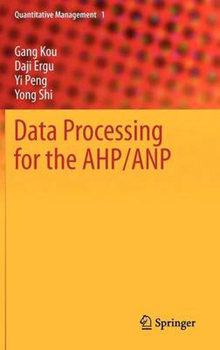 Cover image for Data Processing for the AHP/ANP