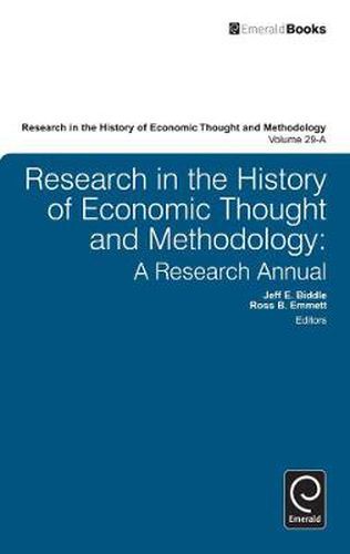 Cover image for Research in the History of Economic Thought and Methodology: A Research Annual