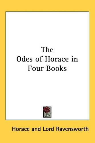 Cover image for The Odes of Horace in Four Books