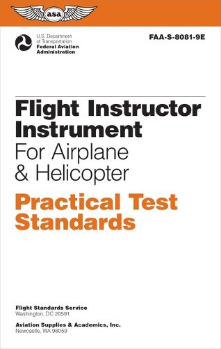 Cover image for Flight Instructor Instrument Practical Test Standards for Airplane & Helicopter (2025)