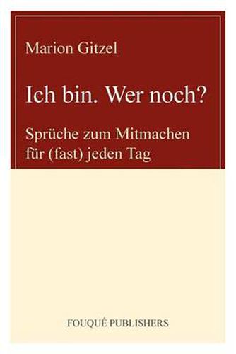 Cover image for Ich Bin. Wer Noch?