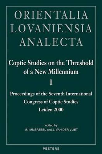 Cover image for Coptic Studies on the Threshold of a New Millenium