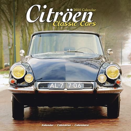 Citroen Classic Cars Calendar 2025 Square Car Wall Calendar - 16 Month