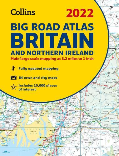 2022 Collins Big Road Atlas Britain: A3 Paperback