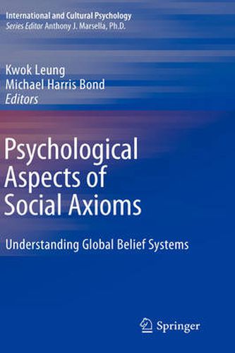 Cover image for Psychological Aspects of Social Axioms: Understanding Global Belief Systems