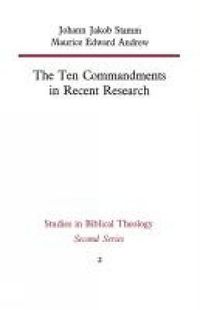 Cover image for The Ten Commandments in Recent Research