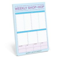 Cover image for Knock Knock Weekly Shop-Hop Pad with Magnet (Pastel Version)