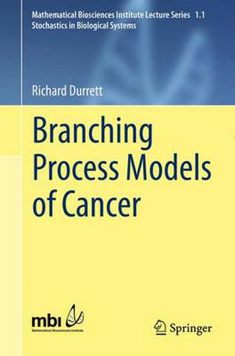 Cover image for Branching Process Models of Cancer