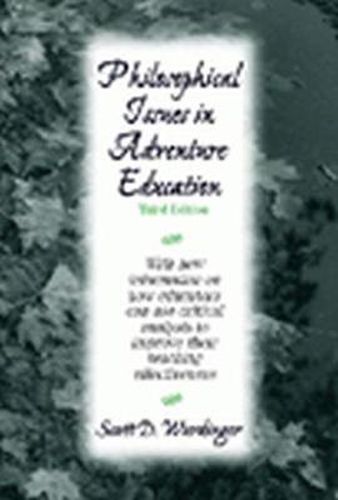 Cover image for Philosophical Issues in Adventure Education