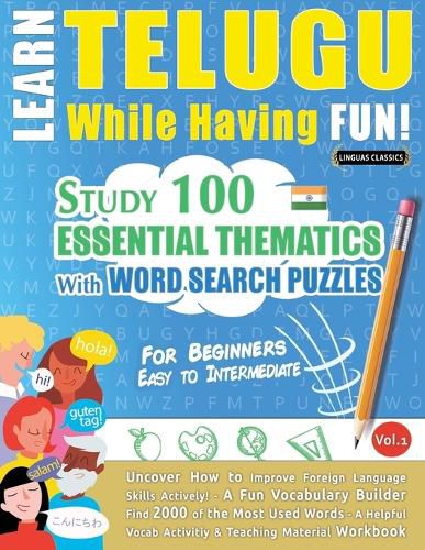 Cover image for Learn Telugu While Having Fun! - For Beginners