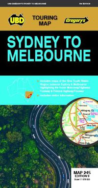Cover image for Sydney to Melbourne Map 245 9th ed