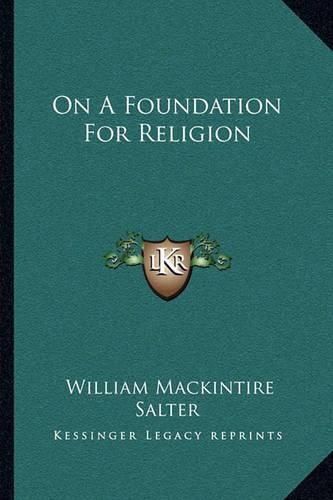 On a Foundation for Religion