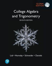 Cover image for College Algebra and Trigonometry, Global Edition