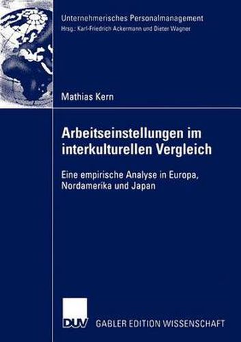 Cover image for Arbeitseinstellungen im Interkulturellen Vergleich