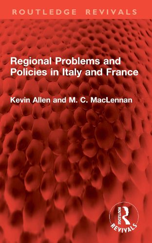 Cover image for Regional Problems and Policies in Italy and France