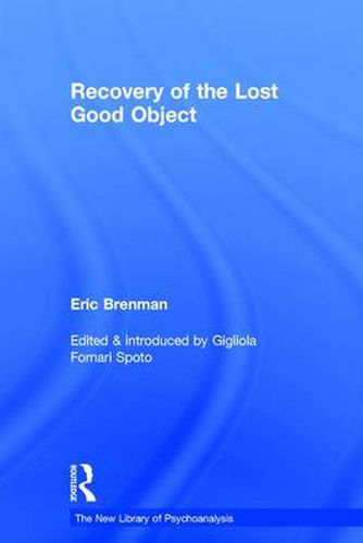 Cover image for Recovery of the Lost Good Object