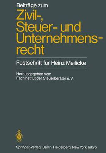 Cover image for Beitrage Zum Zivil-, Steuer- und Unternehmensrecht