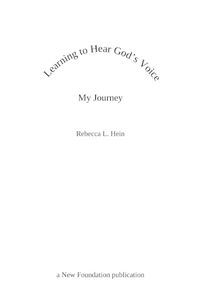 Cover image for Learning to Hear God's Voice