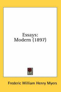 Cover image for Essays: Modern (1897)