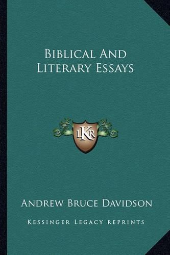 Cover image for Biblical and Literary Essays