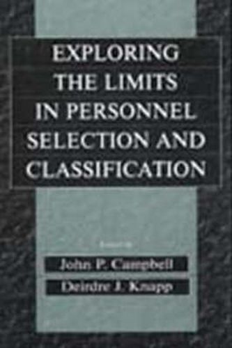 Cover image for Exploring the Limits in Personnel Selection and Classification