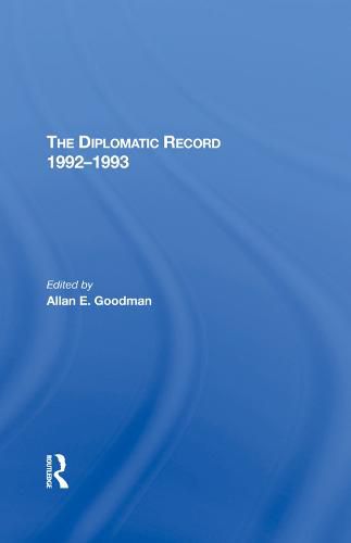 Cover image for The Diplomatic Record 1992-1993