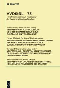 Cover image for Verfassung als Ordnungskonzept